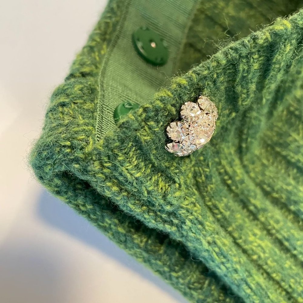 Ganni - Wool Mix Vest (Kelly Green) - Picture 8 of 9